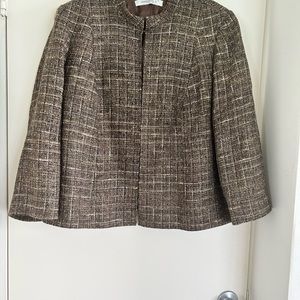 Marina Ronaldo tweed jacket and sequin tank